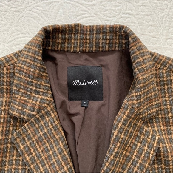 Madewell Caldwell Double-Breasted Blazer in‎ Mandell Plaid - Picture 8 of 12